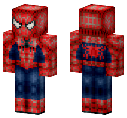 Spider-Man 2002 Suit Minecraft Bedrock skin