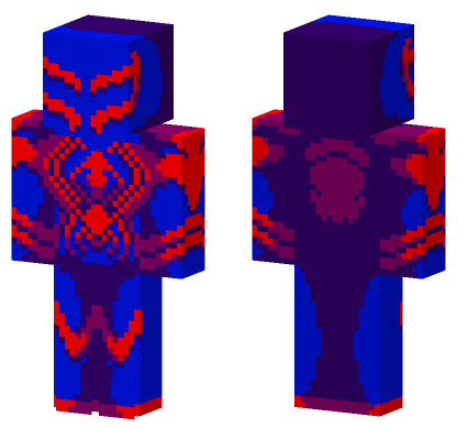 Spider-Man 2099 Miguel O Hara Minecraft Bedrock skin