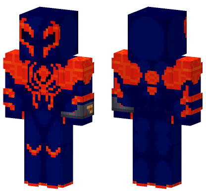 Spider-Man 2099 Skin Minecraft Bedrock skin