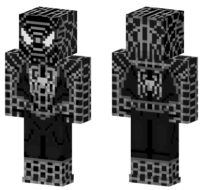 Spider-Man Black Suit Tobey Maguire Minecraft Bedrock skin