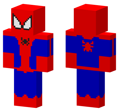 Spider-Man Classic Minecraft Bedrock skin