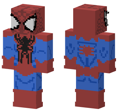 Spider-Man Classic Wide Eyes Minecraft Bedrock skin