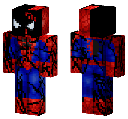 Spider-Man Half Venom Minecraft Bedrock skin