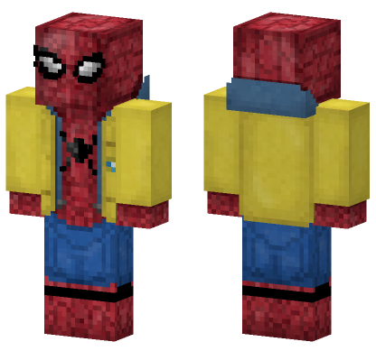 Spider-Man Homecoming Yellow Jacket Minecraft Bedrock skin