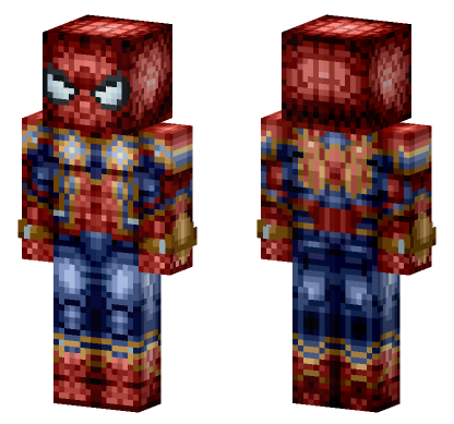 Spider Man Iron Spider Minecraft Bedrock skin
