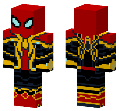 Spider-Man Iron Spider Suit Minecraft Bedrock skin