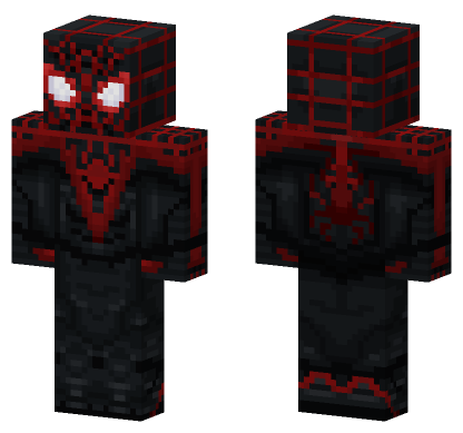 Spider-Man Marvel S Spider-Man 2 Miles Morales Minecraft Bedrock skin