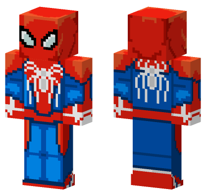 Spider-Man Marvel Suit Minecraft Bedrock skin
