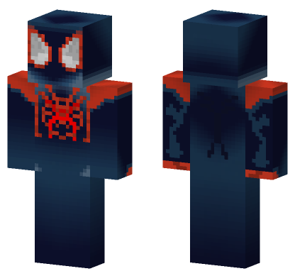 Spider-Man Miles Morales Minecraft Bedrock skin
