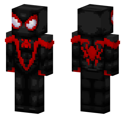 Spider-Man Miles Morales Minecraft Bedrock skin
