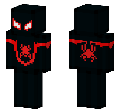 Spider-Man Miles Morales Minecraft Bedrock skin