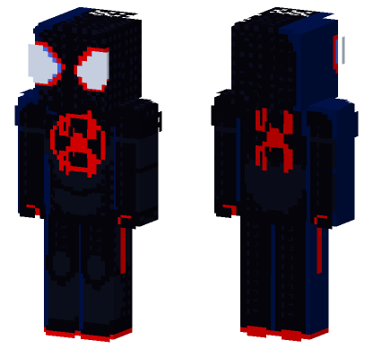 Spider-Man Miles Morales Across Spider-Verse Minecraft Bedrock skin