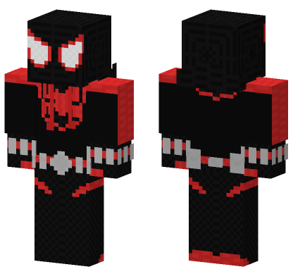 Spider-Man Miles Morales Skin Minecraft Bedrock skin