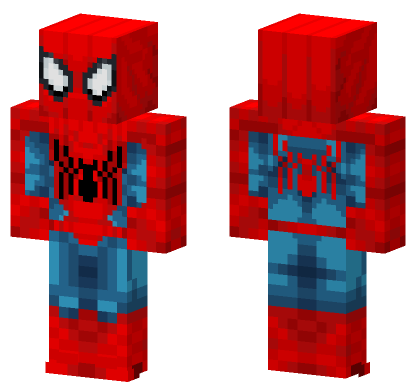 Spider-Man No Way Home Classic Suit Minecraft Bedrock skin