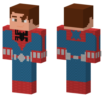 Spider-Man Peter 2 Skin Minecraft Bedrock skin