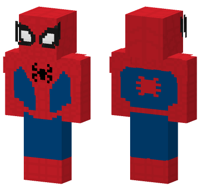 Spider-Man PS4 Classic Suit Minecraft Bedrock skin