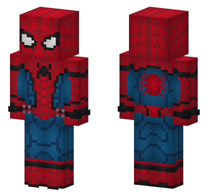 Spider-Man Star Suit Minecraft Bedrock skin