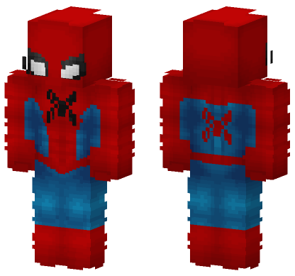 Spider-Man Suit Minecraft Bedrock skin