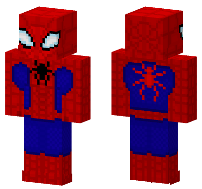 Spider-Man Suit Minecraft Bedrock skin