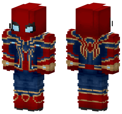 Spider-Man Suit Minecraft Bedrock skin