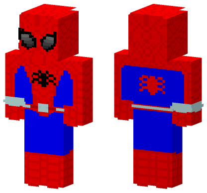 Spider-Man Suit Minecraft Bedrock skin