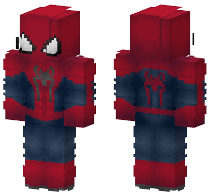 Spider Man Suit Minecraft Bedrock skin