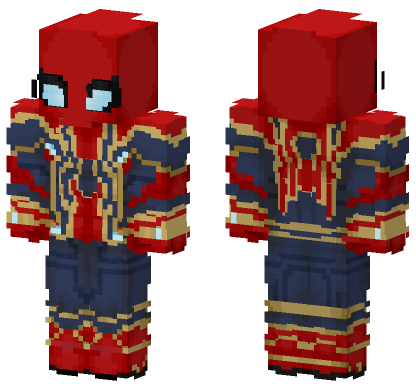 Spider-Man Suit Minecraft Bedrock skin