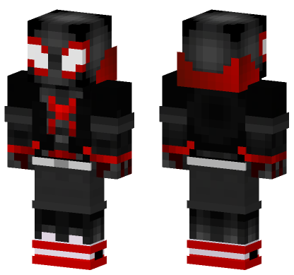 Spider-Man Suit Black Minecraft Bedrock skin