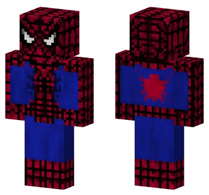 Spider-Man Suit Minecraft Bedrock skin