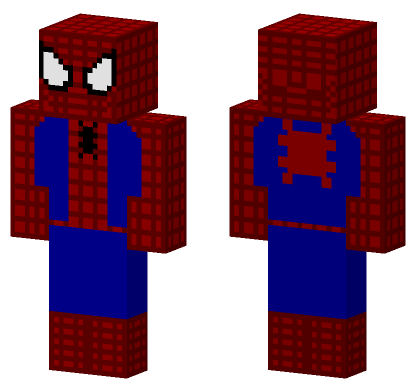 Spider-Man Suit Minecraft Bedrock skin