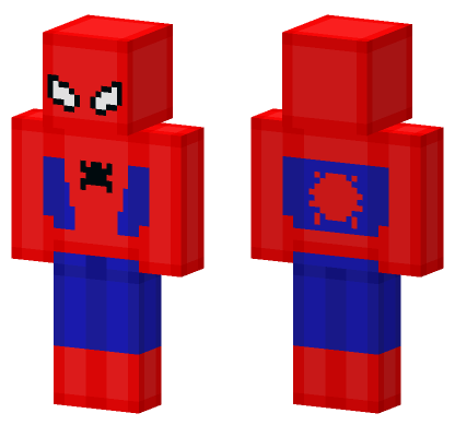 Spider-Man Suit Minecraft Bedrock skin
