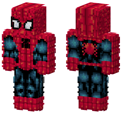 Spider Man Suit Minecraft Bedrock skin