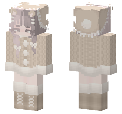 Split Dye Winter Minecraft Bedrock skin