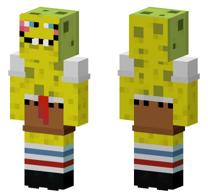 Spongebob Skin 2 Minecraft Bedrock skin