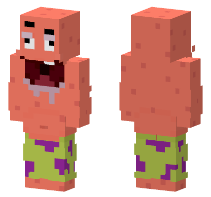 Spongebob Skin 3 Minecraft Bedrock skin