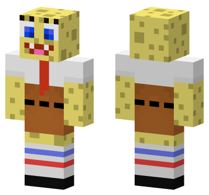 Spongebob Skin 4 Minecraft Bedrock skin