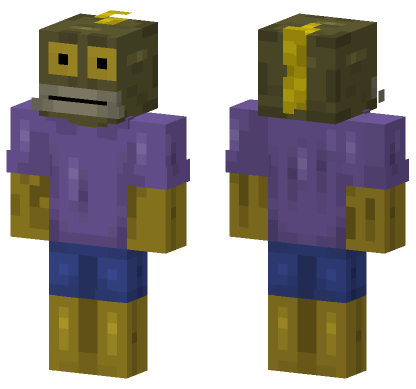 Spongebob Skin 7 Minecraft Bedrock skin