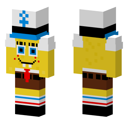 SpongeBob SquarePants Minecraft Bedrock skin
