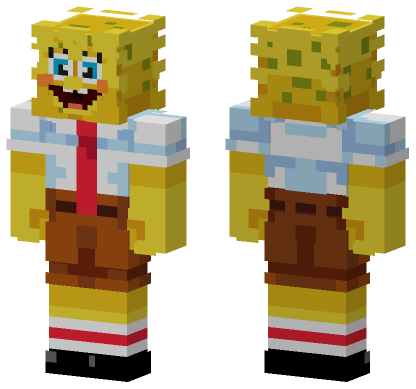 SpongeBob SquarePants Minecraft Bedrock skin