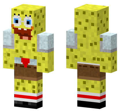 Spongebob Squarepants Skin Minecraft Bedrock skin