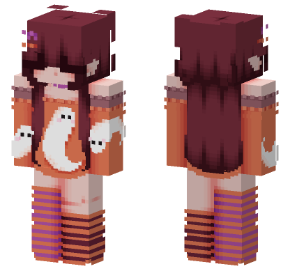 Spooky Ghost Girl Minecraft Bedrock skin