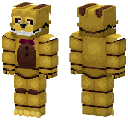 Spring Bonnie Five Nights Minecraft Bedrock skin