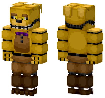 Spring Bonnie Fnaf 4 Minecraft Bedrock skin