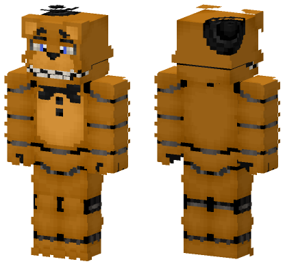 Spring Freddy Fazbear Minecraft Bedrock skin