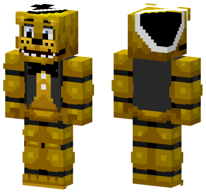 Spring Freddy HD Minecraft Bedrock skin