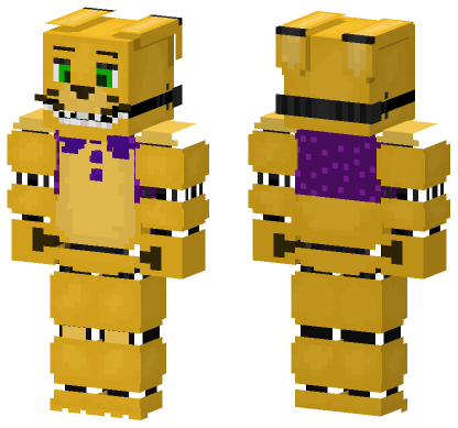 Springbonnie FNAF Skin Minecraft Bedrock skin