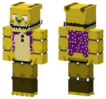 Springbonnie FNAF Skin Minecraft Bedrock skin
