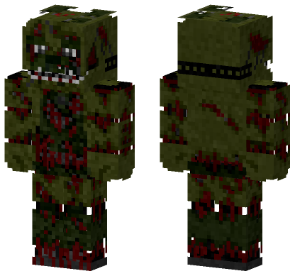 Springtrap Five Nights At Freddy's Minecraft Bedrock skin