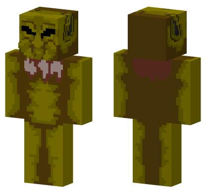 Springtrap FNAF Skin Minecraft Bedrock skin