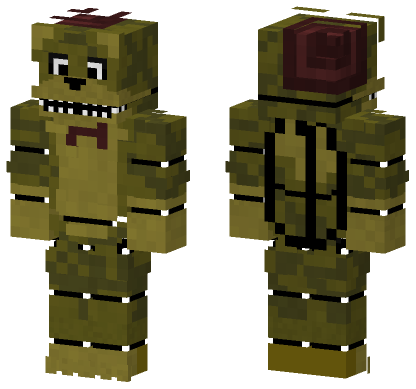 Springtrap FNAF Skin Minecraft Bedrock skin